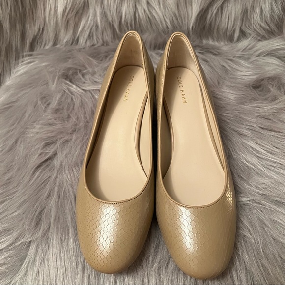 NIB Cole Haan Amphora Leather Leslie Pump Tan Size 9 - Picture 5 of 9